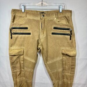 American Stitch Moto Cargo Pants Zipper‎ Pockets Ruched Bottoms XL